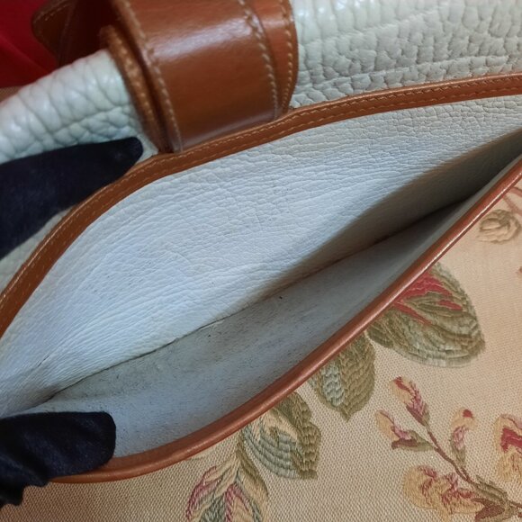 Vintage Dooney & Bourke Equestrian Hand Painted Siamese Cat Crossbody Bag - Picture 12 of 16